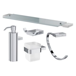 Комплект аксессуаров для ванной комнаты Black and White 7710C хром